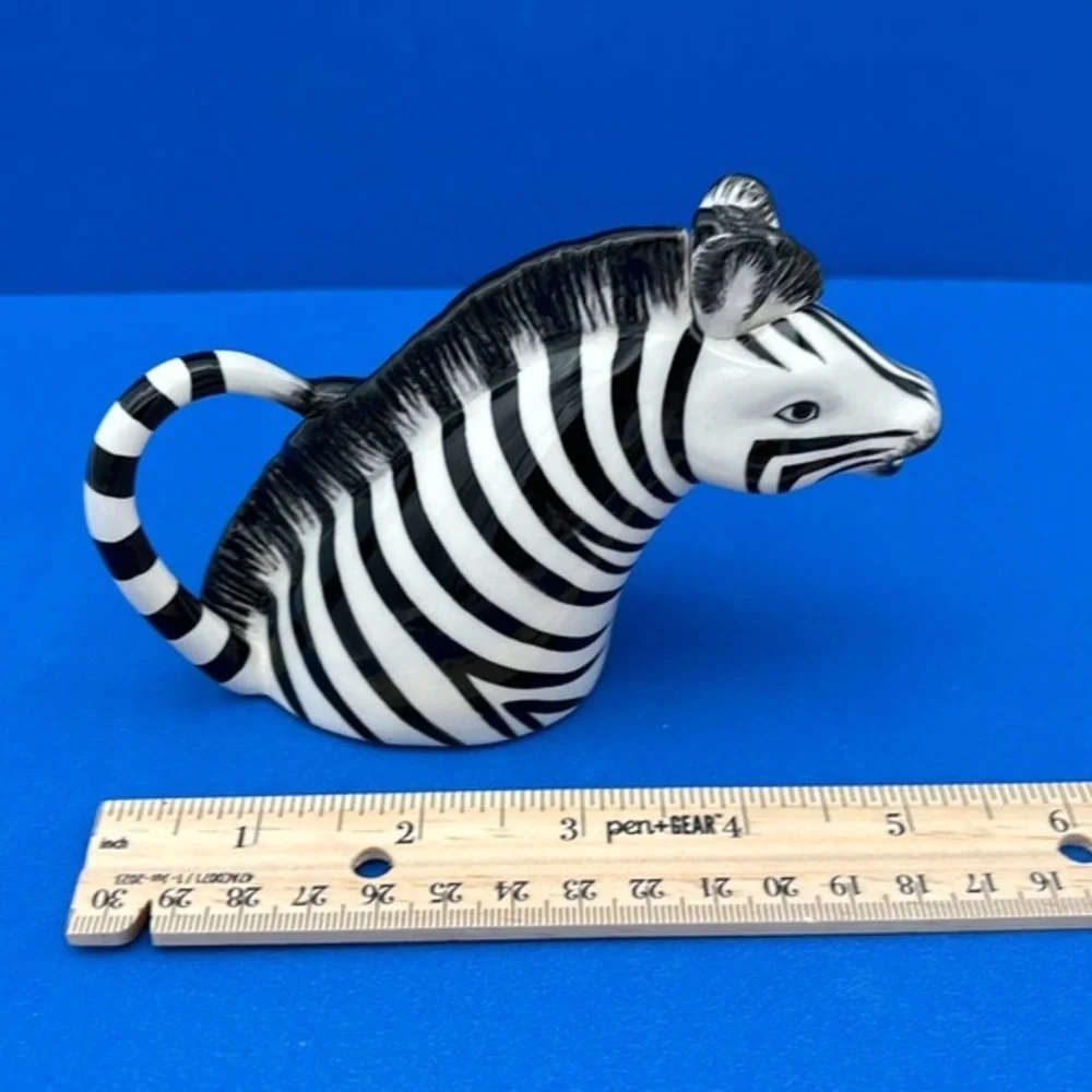 Fitz & Floyd Ceramic Zebra Creamer